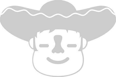 Mexican sombrero emoticon 36660207 Vector Art at Vecteezy