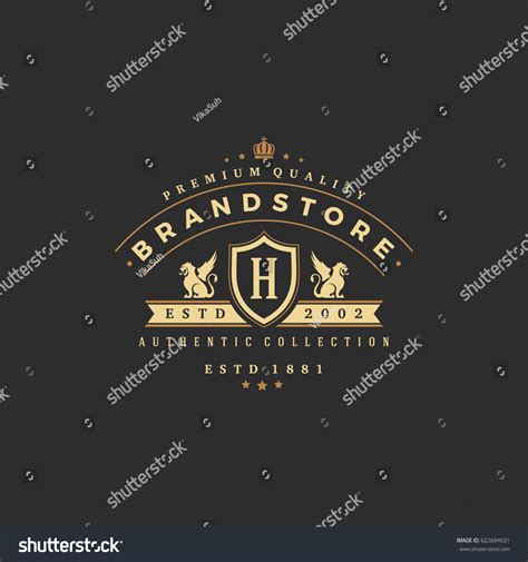 Luxury Monogram Logo Template Vector Object Stock Vector (Royalty Free ...