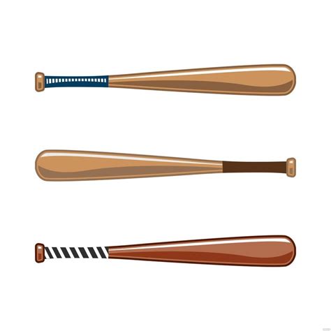 Baseball Bat Vector in Illustrator, SVG, JPG, EPS, PNG - Download ...