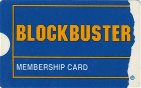 Functional Card: Blockbuster. Membership Card (Shops - Audio and Video ...