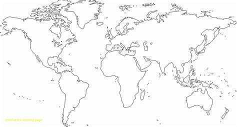 World Map Outline Continents