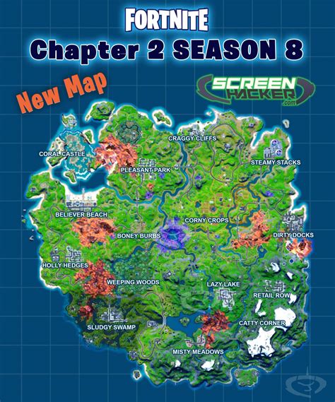 Fortnite Chapter 2 Season 8 Map