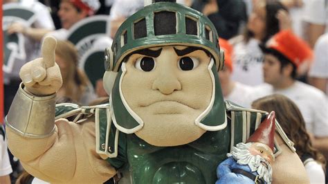 Michigan State University's Sparty mascot can't appear at parades