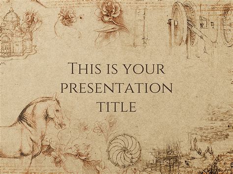 Free presentation template: Historical style | History background ...