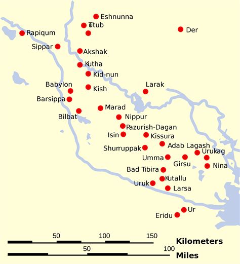 Map of Sumer and Elam (Illustration) - World History Encyclopedia