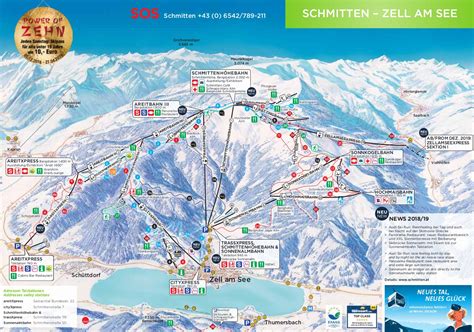 Zell Am See, Austria Piste Map – Free downloadable piste maps.