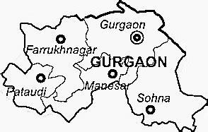 Gurgaon District | Gurgaon District Map