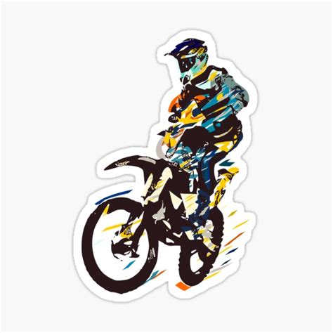 "Motocross" Sticker for Sale by Grobie | Redbubble