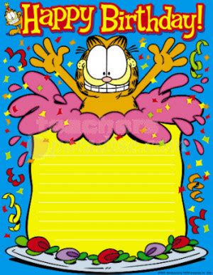 Garfield Birthday Quotes. QuotesGram