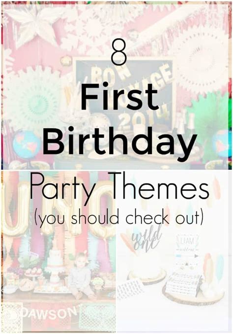 First Birthday Party Themes and Ideas - Moms & Munchkins