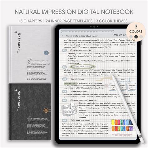 Free digital notebook for GoodNotes & Notability - Note as you like.