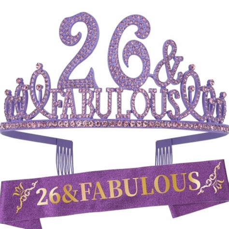 26th Birthday Gifts for Women: Crown, Sash, Decor, Favors, Tiaras, 1 ...