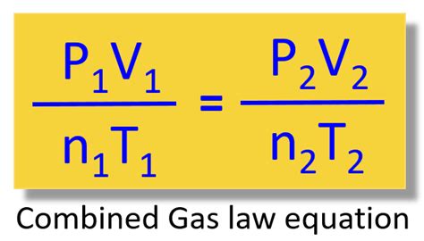 Combined Gas Law Equation - Chemistry Steps