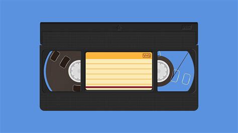 VHS Video Cassette Tape - Retro VCR Film Vintage Nostalgic Digital Art ...