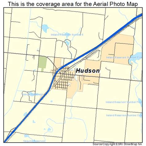 Aerial Photography Map of Hudson, CO Colorado