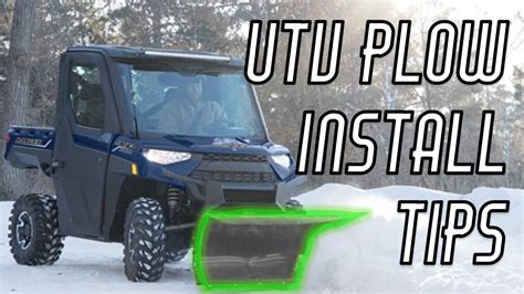 UTV Plow Install Tips - Installing a Tusk Snow Plow on a Polaris Ranger ...