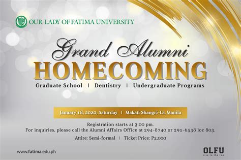 Our Lady of Fatima University | Grand Alumni Homecoming