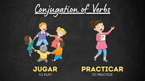 Conjugation of the Verbs - Jugar (to play) and Practicar (to practice ...