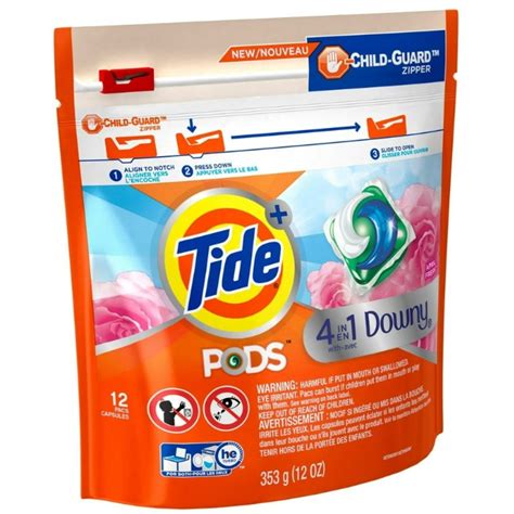 3 Pack - Tide PODS April Fresh Downy Liquid Laundry Detergent Pods, 12 ...