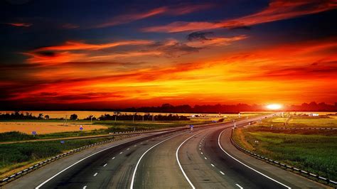 Sunset Highway - Mystery Wallpaper