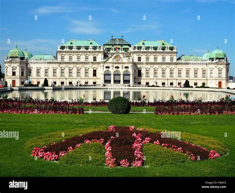 The Belvedere Palace and museum, Vienna, Austria Stock Photo: 88921494 ...