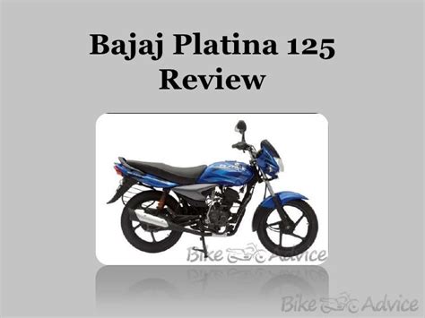 Bajaj platina 125 review