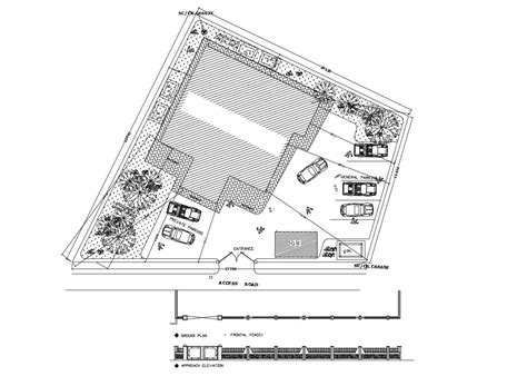 Residential building layout plan in AutoCAD file - Cadbull