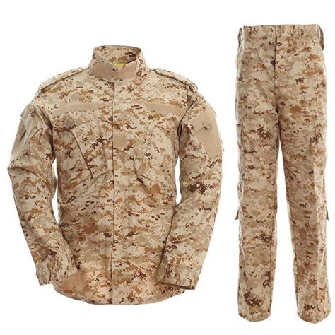 Desert Camouflage Men Army Military UniformTactical Military Bdu Combat ...