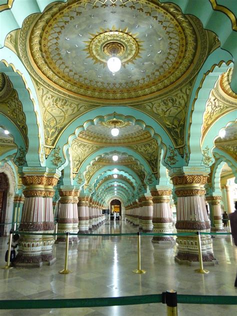 Interior Mysore Palace located in the Southern state Karnataka of India ...