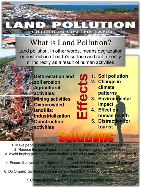 Land pollution poster