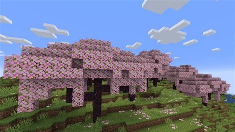 Minecraft on Twitter: "🌸 Cherry blossom biome 👃 Sniffer 🏺 Archaeology ...