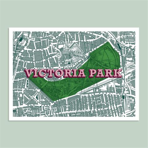 Victoria Park Map - Etsy