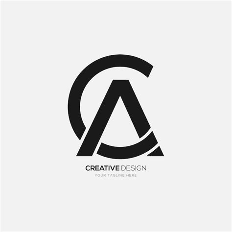 Premium Vector | Creative letter c a simple shape monogram logo