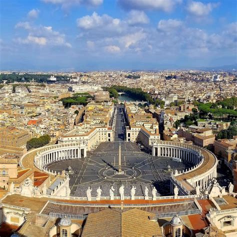 Vatican City Rome. The Saint Peter's Square from the Saint Peter's ...