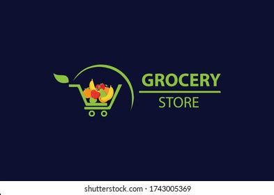 New Online Grocery Store Logo Design Stock Vector (Royalty Free ...