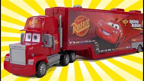 Cars 2 Mack Toy Trailer Hauler Disney Mack Lightning McQueen Toys Truck ...