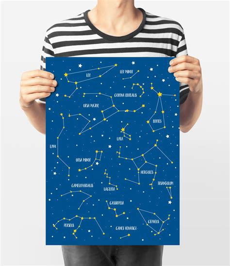 Constellation Print Constellation Poster Space Nursery - Etsy