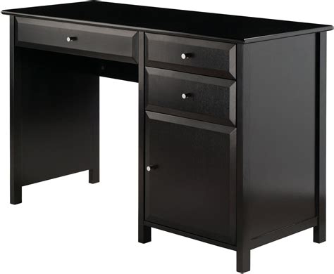 Delta Black Office Writing Desk from WinsomeWood | Coleman Furniture