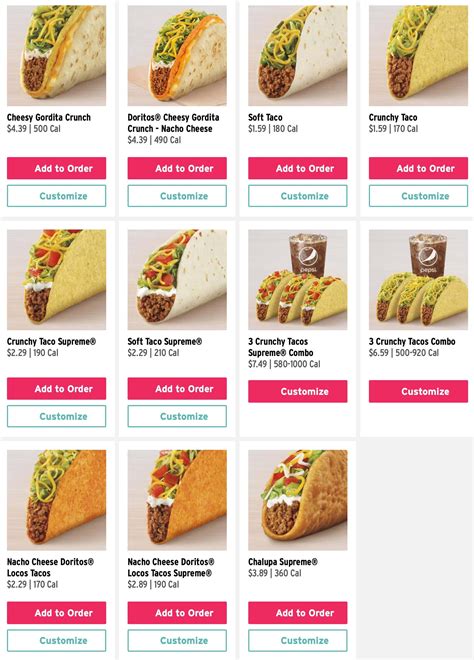 Taco Bell Menu Items With Images | SexiezPicz Web Porn