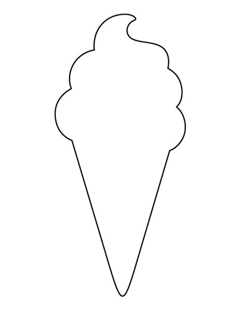 Printable Ice Cream Cone Template