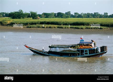 Ayeyarwaddy (Irrawaddy) River delta, Myanmar (Burma), Asia Stock Photo ...