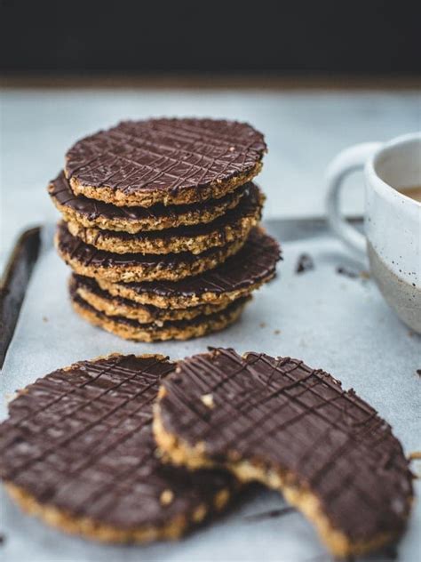 DIY Chocolate HobNob Biscuits - Top With Cinnamon