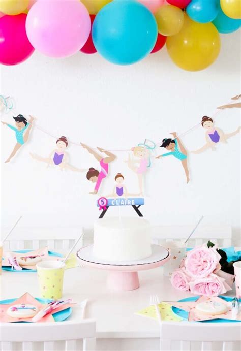 A Fun Gymnastics Themed Birthday Party That Will Get Your Little ...