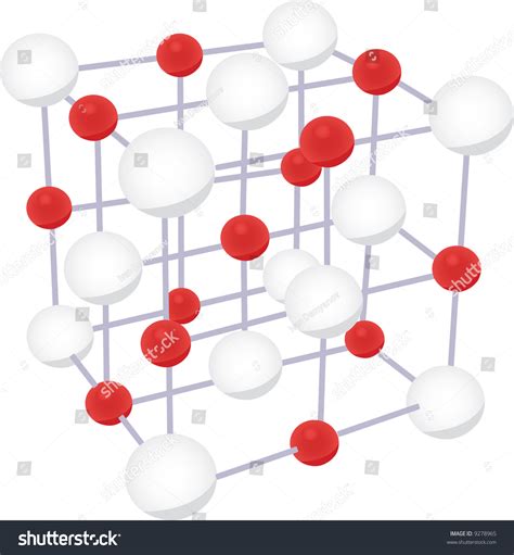 Nacl Molecule Crystal Structure Stock Photo 9278965 : Shutterstock