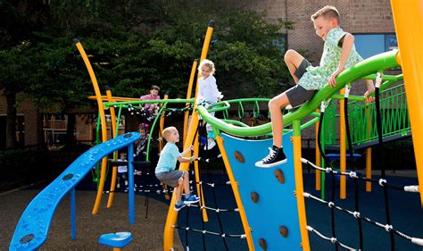 Children Playing At School Playground