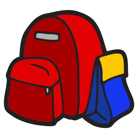 backpack clipart red - Clipground