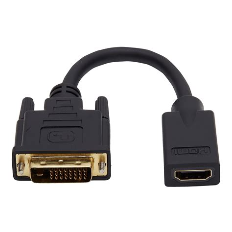 onn. DVI to HDMI Adapter Connector, Black - Walmart.com