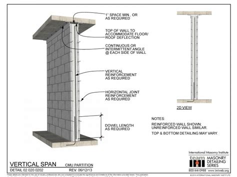 02.020.0202: Vertical Span - CMU Partition | International Masonry ...