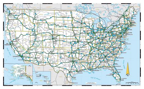 Printable Road Maps | Printable Map of The United States