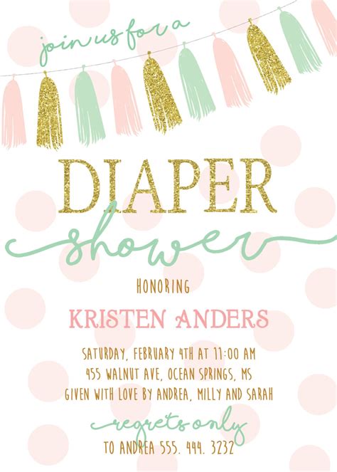 Diaper Shower Invitation Baby Shower Invitation Baby - Etsy